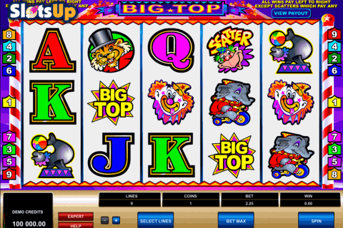 big top microgaming casino slots 480x320