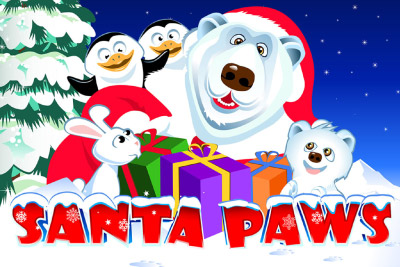 santa paws slot logo